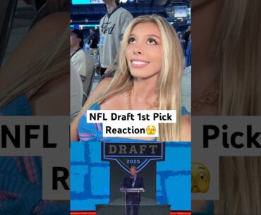 NFL DRAFT FIRST PICK REACTION🫣 #NFLPartner #nfldraft #shorts