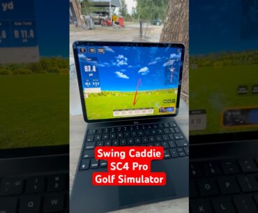 Budget Golf Simulator - Swing Caddie SC4 Pro Shot Tracker #golf #swingcaddie #golfsimulator