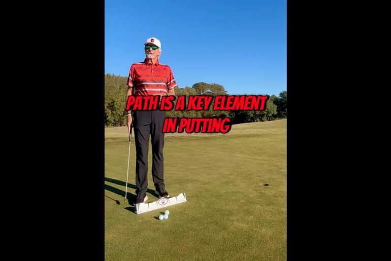 Path is a Key Putting Element #golf #putting #golftrainingaids #golftips
