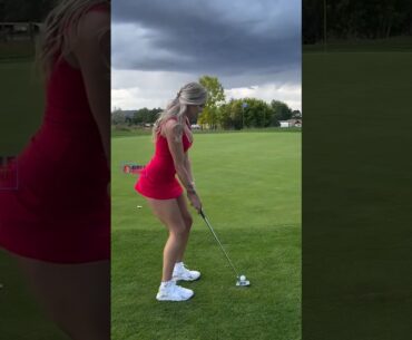 Amazing Golf Swing you need to see | Golf Girl awesome swing | Golf shorts | Morgan Rae