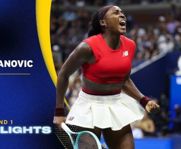 Ajla Tomljanovic vs. Coco Gauff Highlights | 2025 US Open Round 1