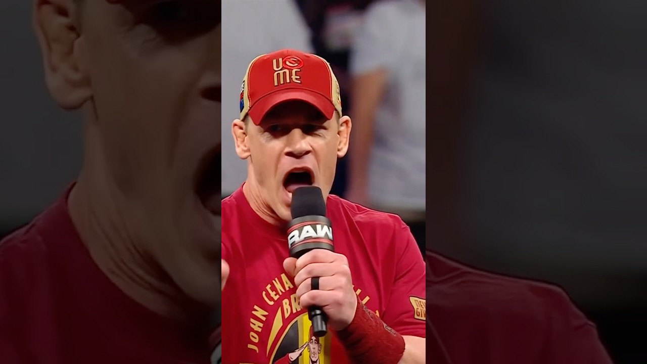 Clearly John Cena has had enough of us. 👀😕 #WWERaw Clearly John Cena has had enough of us. 👀😕 #WWERaw
