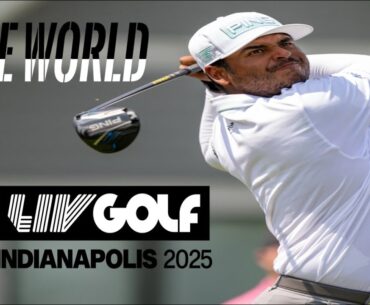 Sebastian Munoz of Colombia shoots a 59, with a double bogey, at LIV Golf Indianapolis