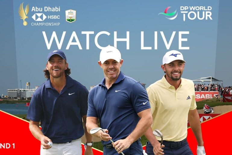 LIVE | Rory McIlroy, Tommy Fleetwood, Marco Penge | 2025 Abu Dhabi HSBC Championship Day 1
