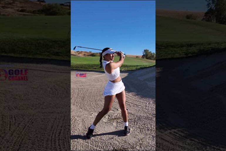 Amazing Golf Swing you need to see | Golf Girl awesome swing | Golf shorts | Nikki Blades