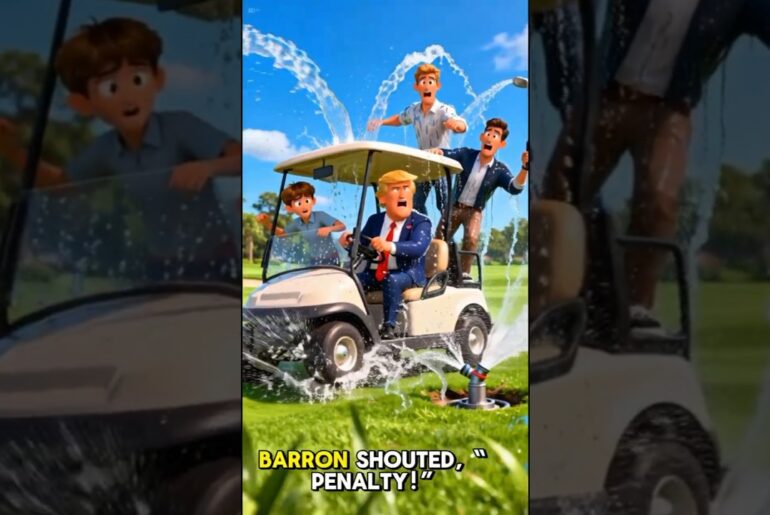 Trump’s Golf Cart Chaos at Mar-a-Lago! 🏌️💦😂”