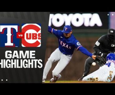 Rangers vs. Cubs Game Highlights (4/8/25) | MLB Highlights