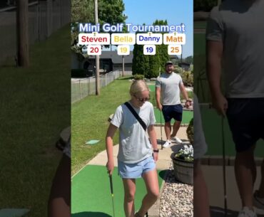 BELLA’S BACK! Mini Golf Tournament #6 (Hole 9) #golf #minigolf #viral