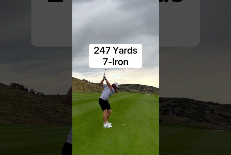 Playing Hole 1 at Promontory Club! ⛳️