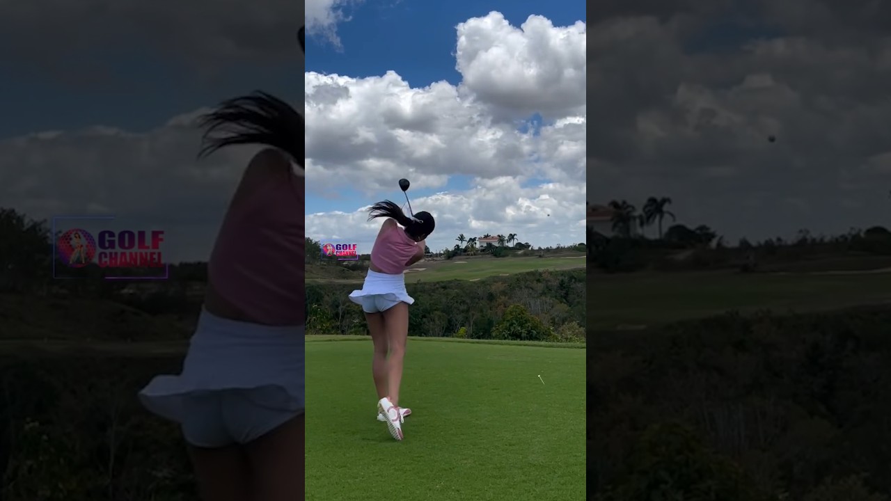 Amazing Golf Swing you need to see | Golf Girl awesome swing | Golf shorts | Sandritta Amazing Golf Swing you need to see | Golf Girl awesome swing | Golf shorts | Sandritta