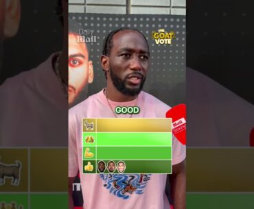 THE GOAT VOTE with Terence Crawford 🐐🥊 #terencecrawford #boxing #news #sports #anthonyjoshua