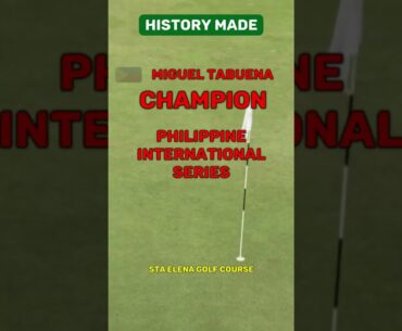 Miguel Tabuena, International Series Philippines Champion  #shorts #satisfying #golf bingo plus