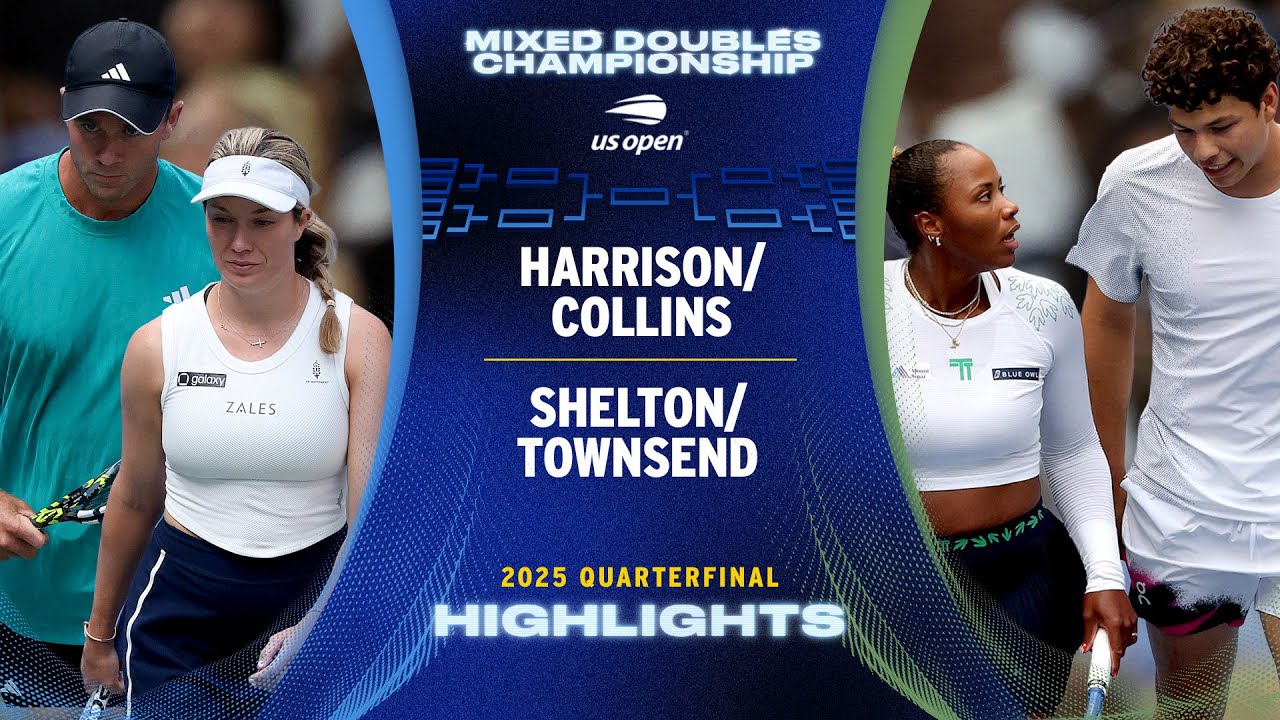 Harrison/Collins vs. Shelton/Townsend Highlights | 2025 US Open Quarterfinal Harrison/Collins vs. Shelton/Townsend Highlights | 2025 US Open Quarterfinal