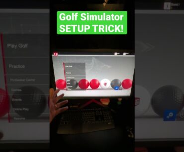 Golf Simulator Setup TRICK! Turn ANY Monitor into a Touchscreen! 😮