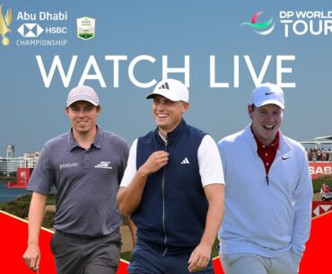 LIVE | Ludvig Åberg, Matt Fitzpatrick, Robert MacIntyre | 2025 Abu Dhabi HSBC Championship Day 2
