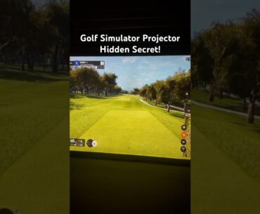 Home Golf Simulator Projector Hidden Secret! It's So Easy to Setup!