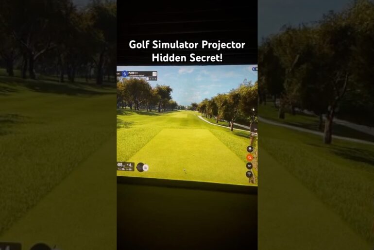 Home Golf Simulator Projector Hidden Secret! It's So Easy to Setup!