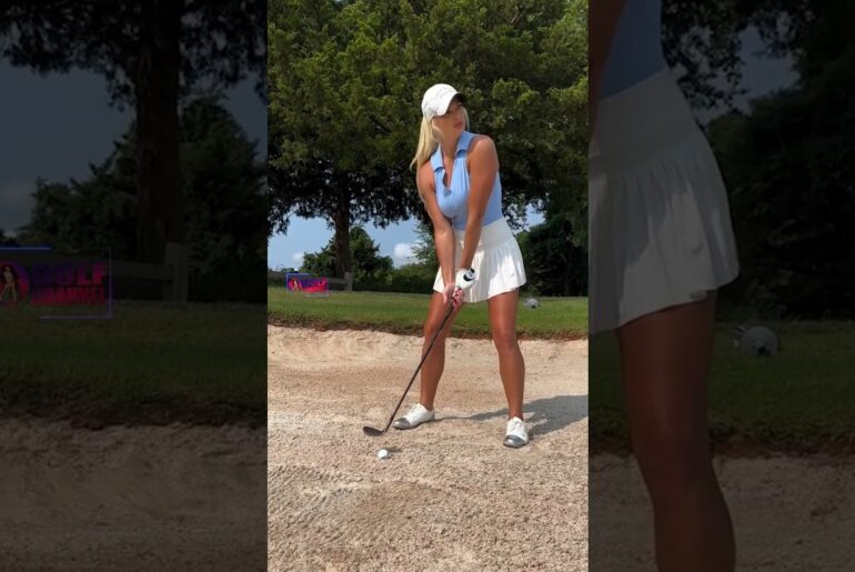 Amazing Golf Swing you need to see | Golf Girl awesome swing | Golf shorts | Taylor Cusack