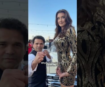 the foot height difference😂 #tall #tallgirl