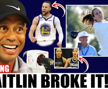 Tiger Woods STUNNED 😱 as Caitlin Clark Shatters a Golf World Record!