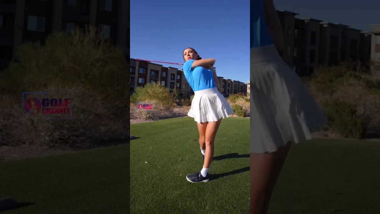 Amazing Golf Swing you need to see | Golf Girl awesome swing | Golf shorts | Claire Bear Amazing Golf Swing you need to see | Golf Girl awesome swing | Golf shorts | Claire Bear