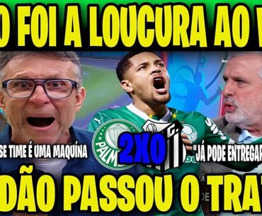 NETO FOI A LOUCURA E NÃO POUPOU PALAVRAS & IMPRENSA SE RENDEU VERDÃO!PALMEIRAS 2X0 SANTOS BRASILEIRÃ