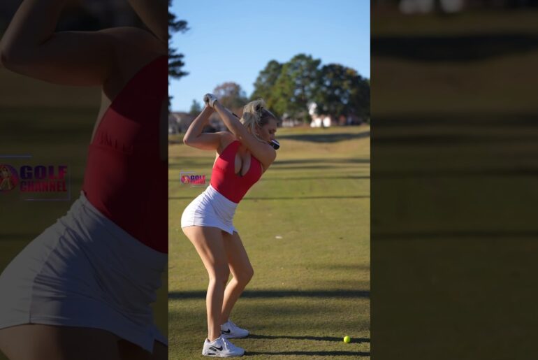 Amazing Golf Swing you need to see | Golf Girl awesome swing | Golf shorts | Kaelee Rene