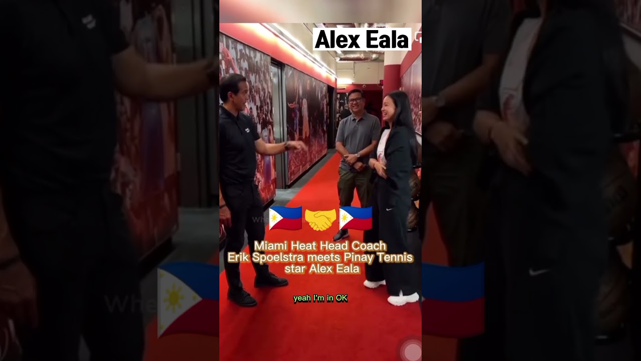 Alex Eala and Coach Erik Spoelstra🇵🇭 Alex Eala and Coach Erik Spoelstra🇵🇭