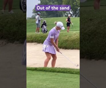 Charley looks good out of the bunker. #golftechnique #golfskill #golf