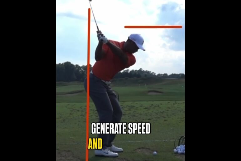 The Tiger Squat: How to Create Speed Like Tiger! #shorts #golftips