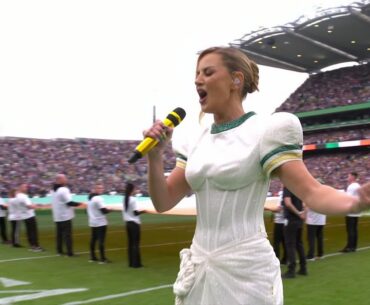 Lyra Sings the Ireland National Anthem at the Dublin Game