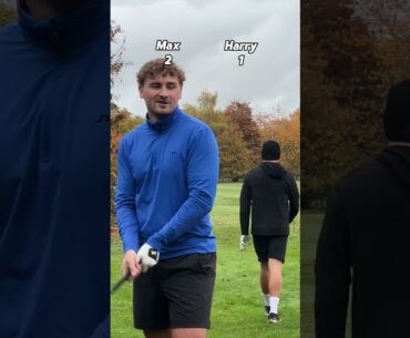 First to hit 3 pumpkins wins! #golf