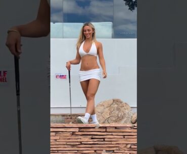 Amazing Golf Swing you need to see | Golf Girl awesome swing | Golf shorts | Rebecca Mcleod