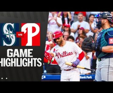 Mariners vs. Phillies Game Highlights (8/19/25) | MLB Highlights