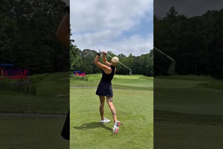Amazing Golf Swing you need to see | Golf Girl awesome swing | Golf shorts | Sigita