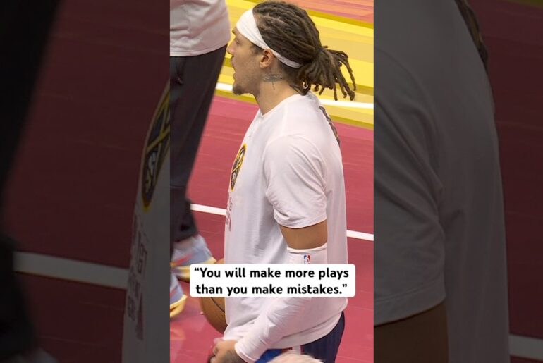 Wise words from Aaron Gordon to Peyton Watson 🙌