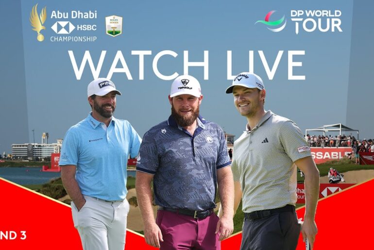 LIVE | Tyrrell Hatton, Rasmus Højgaard, John Parry | 2025 Abu Dhabi HSBC Championship Day 3