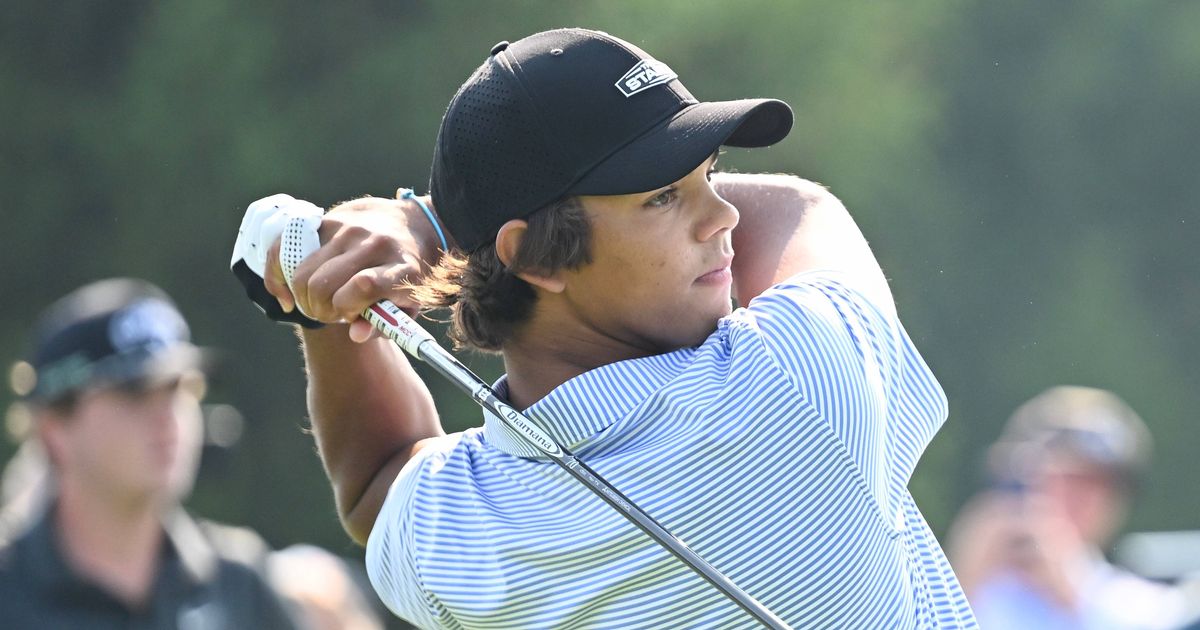 Charlie Woods follows in dad Tiger’s footsteps 35 years later Irish Star