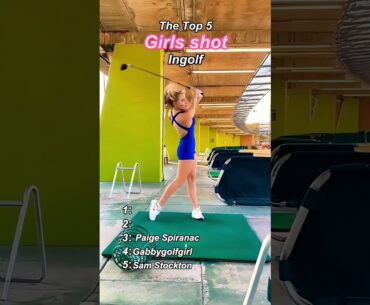 The top five girls shot in golf #golf #golfshot