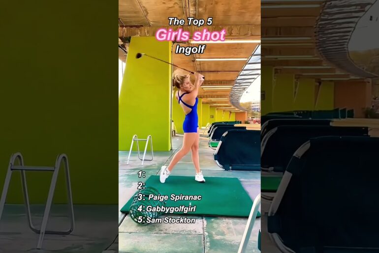 The top five girls shot in golf #golf #golfshot