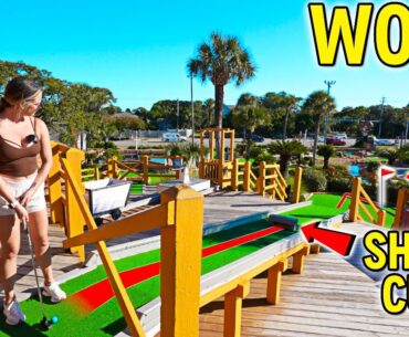 Must Play ONE OF A KIND Mini Golf Course with My Parents!