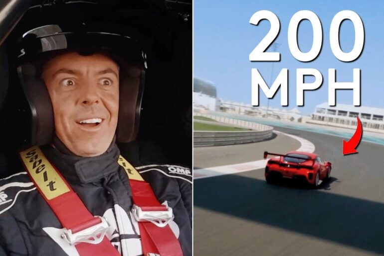 Rory McIlroy VS 200mph Supercar At F1 Track!