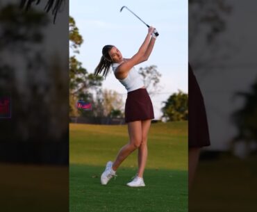 Amazing Golf Swing you need to see | Golf Girl awesome swing | Golf shorts | Kayla Jones
