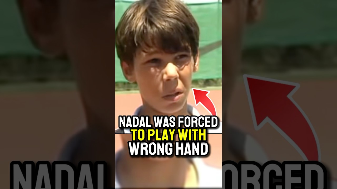 This is why Nadal plays with his wrong hand… #tennis #tennisnews This is why Nadal plays with his wrong hand... #tennis #tennisnews