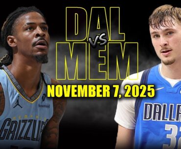 Dallas Mavericks vs Memphis Grizzlies Full Game Highlights - November 7, 2025 | NBA Season