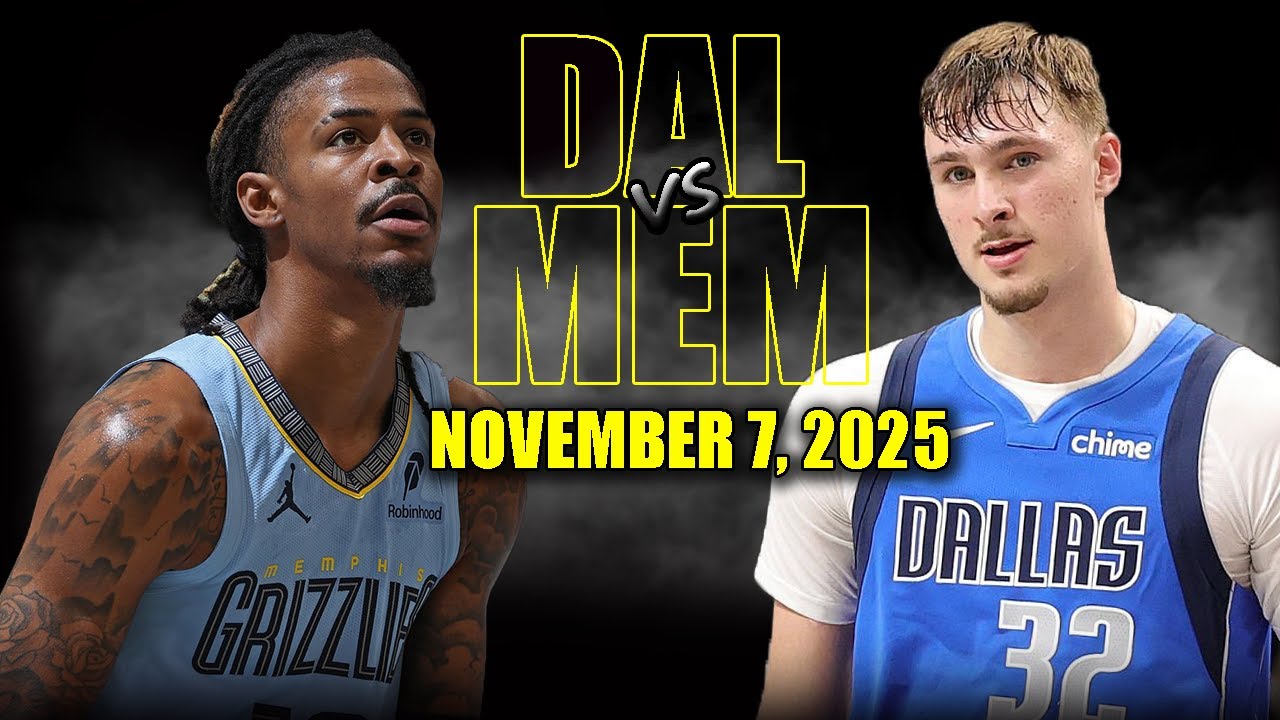 Dallas Mavericks vs Memphis Grizzlies Full Game Highlights – November 7, 2025 | NBA Season Dallas Mavericks vs Memphis Grizzlies Full Game Highlights - November 7, 2025 | NBA Season