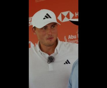 Alex Norén pokes fun at Ludvig Åberg's spelling 😅 🤣