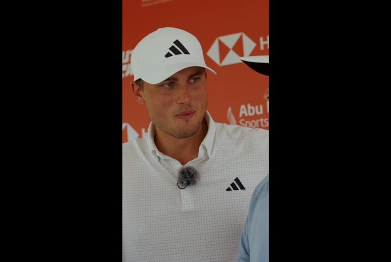 Alex Norén pokes fun at Ludvig Åberg's spelling 😅 🤣