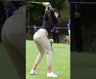 This swing sounds like ASMR 😴 #funny #shorts #reels #golf #girl #asmr