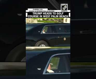 US President Donald Trump heads to Golf course in West Palm beach amid Govt Shutdown